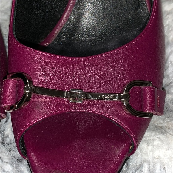 Gucci peep toe stilettos authentic in 38 1/2 (8.5) - Picture 5 of 8